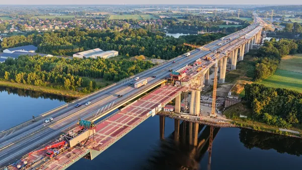 Rader Hochbrücke: Erleichterung nach Förder-Zusage für weiteres Bauteil