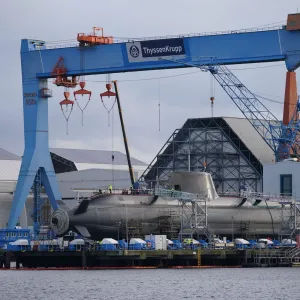 U-Boot aus Kiel auf dem Weg nach Israel