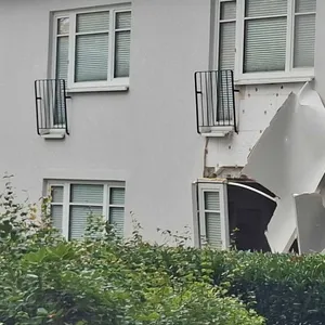 Explosion in Bremen zerstört Hauswand