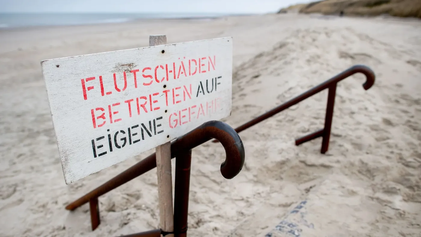 Sturmfluten spülen Wangerooges Badestrand teils weg