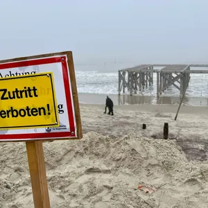 «Gewaltiges Loch» – Sturmfluten spülen an Inseln Sand weg